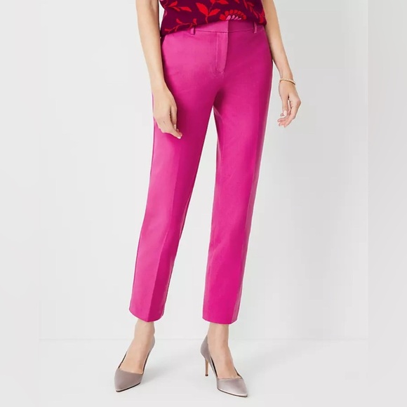 Ann Taylor Pink Straight Leg Pants - Picture 1 of 5
